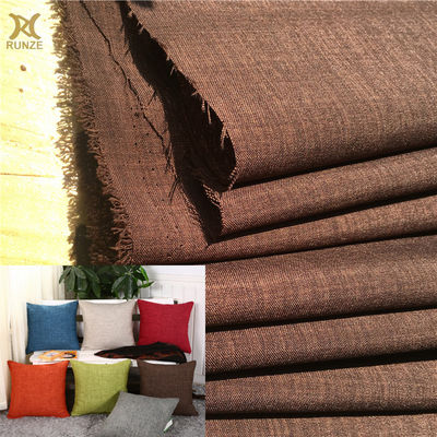 Coated Type PA Coated 110GSM Polyester Imitation Linen Fabric Woven for Sofa Pillow