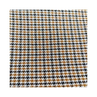 Soft Check Stoff Garne gefärbt Hundestooth 100% Polyester Farbfestheit 3-4 Grad