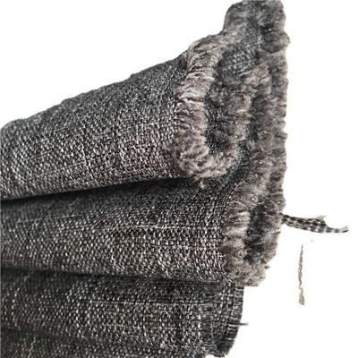 600D Melange Schwarz Weiß Garne Gewebt Kationisch Oxford Stoff Polyester Imitation Leinen Stoff